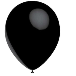 Balon Düz 12 inch Siyah 10 Adet