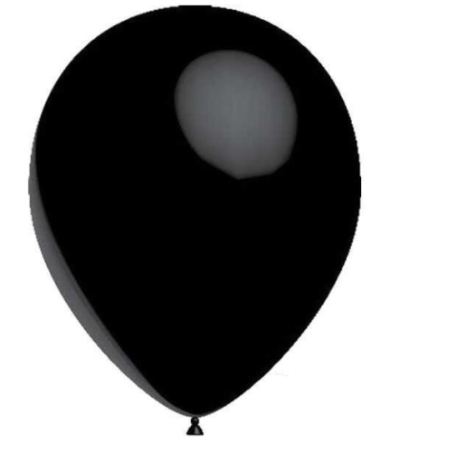 Balon Düz 12 inch Siyah 10 Adet - 0