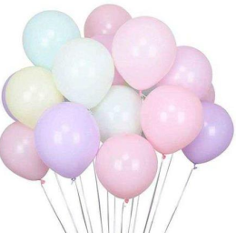 Balon Düz Pastel Makaron 6 İnc Karışık 100 Lü Paket