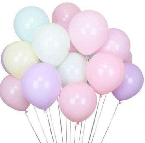 Balon Düz Pastel Makaron 6 İnc Karışık 100 Lü Paket - 0