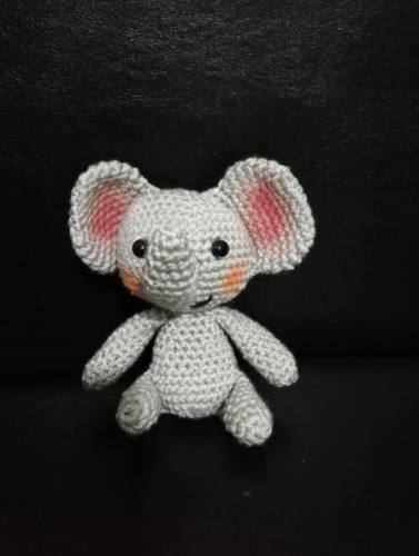 Bebek Panosu İçin Amigurumi Minik Fil - 0