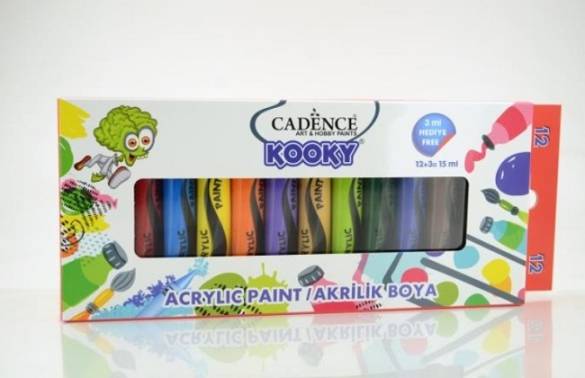 Cadence Kooky Akrilik Boya 12li Set - 0