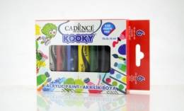 Cadence Kooky Opak Akrilik Boya 6lı Set 15 Ml