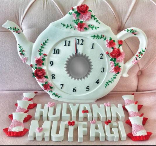 Çaydanlık Saat ve Çay Bardağı Kalıbı - 0