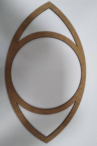 Göz Şekilli MDF (Makrome Kasnak) 40*23 cm - 0