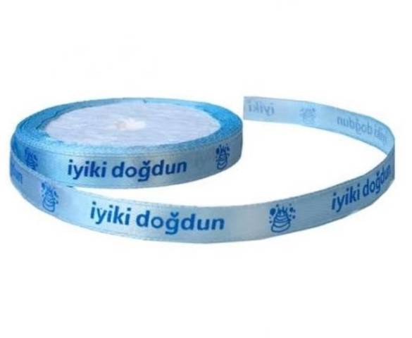 İyi ki Doğdun Yazılı Mavi Kurdele - 0