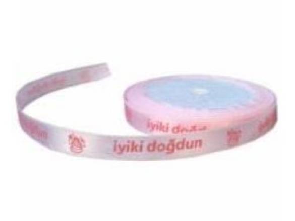 İyi ki Doğdun Yazılı Pembe Kurdele - 0