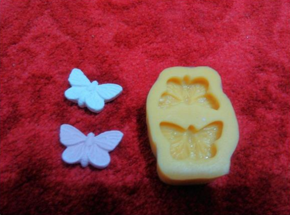 Minik Çift Kelebek Kalıbı (2 cm) - 0
